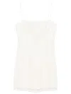 Rotate Birger Christensen Beaded Mini Dress In 中性色
