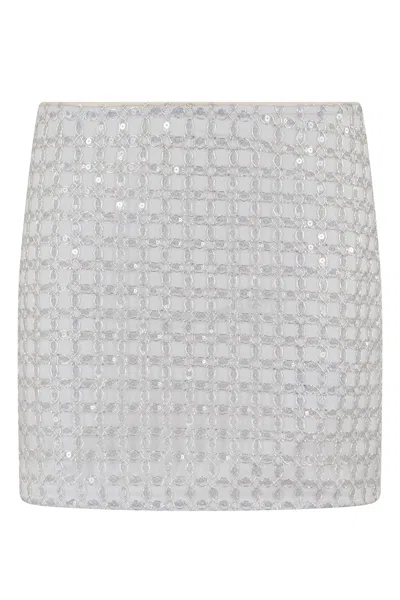 Rotate Birger Christensen Beaded Mini Skirt