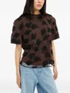 Rotate Birger Christensen Beaded Oversized Top In Brown