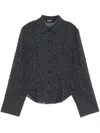 Rotate Birger Christensen Beaded Shirt In Grey