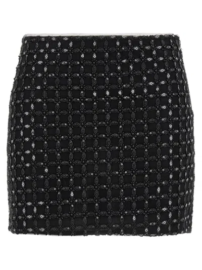 Rotate Birger Christensen 'beaded' Skirt In Black
