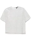 Rotate Birger Christensen Beaded Oversized Top Doeskin In Blue