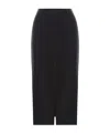 Rotate Birger Christensen Embellished Viscose Blend Maxi Skirt In Black