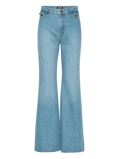 Rotate Birger Christensen Belt-loops Jeans In Blue