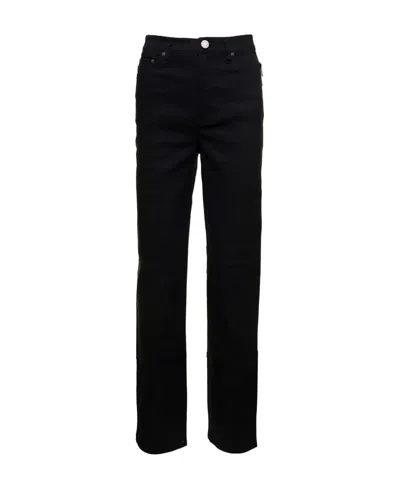 Rotate Birger Christensen Belt Ring Denim Trousers In Black