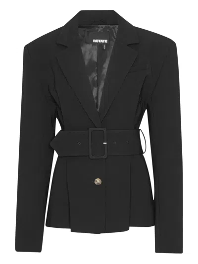 Rotate Birger Christensen Belted Blazer In Black