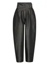 Rotate Birger Christensen Belted Trousers In Black