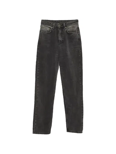 Pre-owned Rotate Birger Christensen Belt-loops Jeans In Black