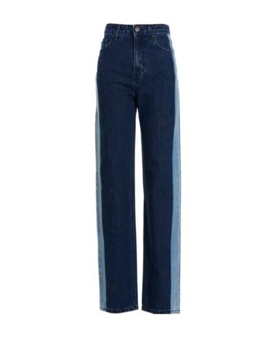 Rotate Birger Christensen Betty Straight-leg Jeans In Black