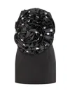 Rotate Birger Christensen Rotate Ruffled One-shoulder Dress In Black