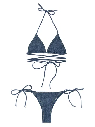 Rotate Birger Christensen Bikini  X Reina Olga Beachwear Light Blue