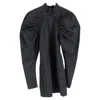 Rotate Birger Christensen Birger Christensen Kim Puff Sleeve Mini Dress In Black Polyester In Black