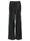 Rotate Birger Christensen Rotate Birgerchristensen Faux Leather Pants In Black