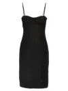Rotate Birger Christensen Rotate Birgerchristensen Boucle Midi Dress In Black