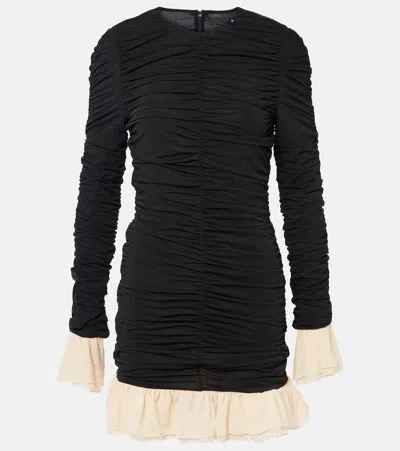 ROTATE BIRGER CHRISTENSEN RUFFLED RUCHED MINIDRESS