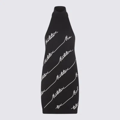 Rotate Birger Christensen Black Cotton Blend Stretch Dress