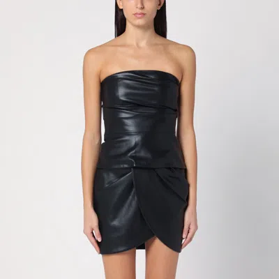 Rotate Birger Christensen Rotate Draped Sleeveless Top In Black