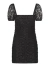 Rotate Birger Christensen Rotate Birgerchristensen Black Lace Mini Dress In Black