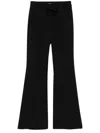 Rotate Birger Christensen Black Flared High-waist Pants