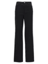 Rotate Birger Christensen Rotate Straight Jeans With Cristal Fringes In Black