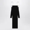 Rotate Birger Christensen Maxi Off-shoulder Dress With Long