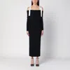 Rotate Birger Christensen Maxi Off-shoulder Dress With Long In Black