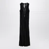 Rotate Birger Christensen Midi Dress With Mesh Insert