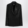 Rotate Birger Christensen Black Oversize Blazer With Sequins