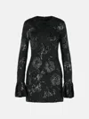 Rotate Birger Christensen Black Polyester Mini Dress In Black