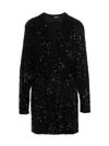 Rotate Birger Christensen Sequin Minidress Dresses Black In Black