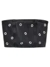 Rotate Birger Christensen Rotate Embellished Denim Bustier In Black