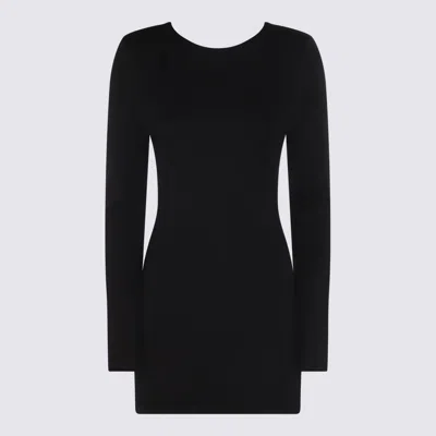 Rotate Birger Christensen Black Viscose Blend Dress