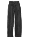 Rotate Birger Christensen Rotate Jeans With Sequined Stripes In Black