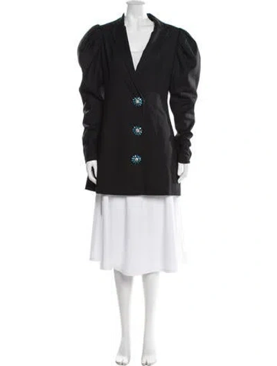Pre-owned Rotate Birger Christensen Blazer In Black