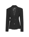 Rotate Birger Christensen Belted-waist Blazer In Black