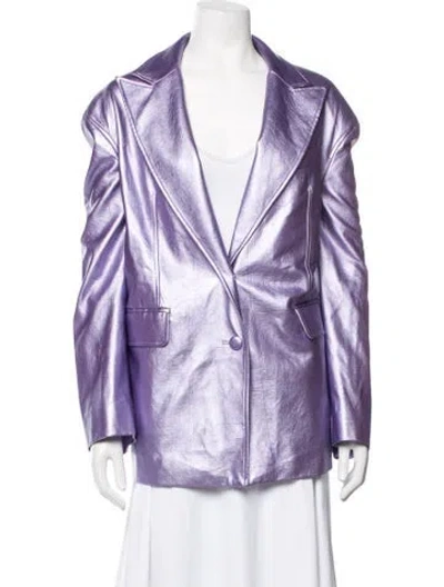 Pre-owned Rotate Birger Christensen Blazer In Purple