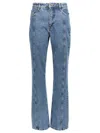 Rotate Birger Christensen Rotate Sunday Womens Medium Blue Denim Regular-fit High-rise Recycled-denim Jeans In Blue