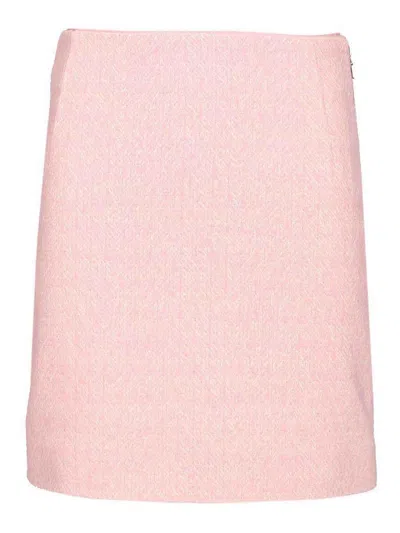 Rotate Birger Christensen Boucl Miniskirt In Pink