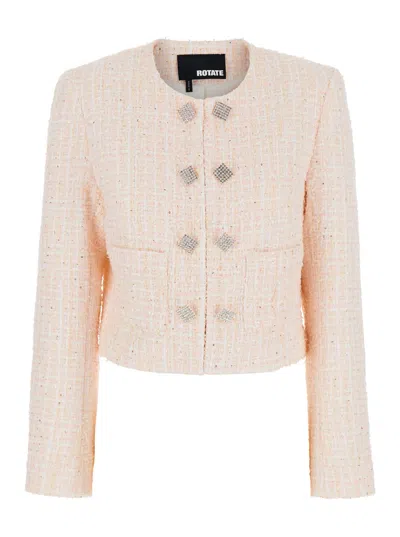 ROTATE BIRGER CHRISTENSEN BOUCLE CROPPED JACKET