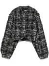 Rotate Birger Christensen Bouclé Jacket In Black