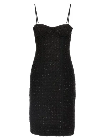 ROTATE BIRGER CHRISTENSEN ROTATE BIRGER CHRISTENSEN BOUCLÉ MIDI DRESS