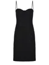 Rotate Birger Christensen Rotate Birgerchristensen Boucle Midi Dress In Black