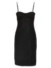 Rotate Birger Christensen Mesh Midi Dress In Black