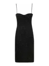 Rotate Birger Christensen Rotate Birgerchristensen Boucle Midi Dress In Black