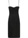 Rotate Birger Christensen Rotate Birgerchristensen Boucle Midi Dress In Black