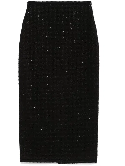 ROTATE BIRGER CHRISTENSEN BOUCLÉ MIDI SKIRT