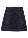 Rotate Birger Christensen Mesh Midi Skirt With Floral Bead Embroidery In Black