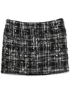 Rotate Birger Christensen Bouclé Mini Skirt In Black