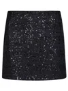 Rotate Birger Christensen Rotate Dark Blue Polyester Miniskirt In Black