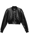 Rotate Birger Christensen Blue Cropped Jacket In Black